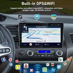 Android Car Stereo Radio for Honda Civic 2006-2011 GPS Navi WIFI Player W/Camera