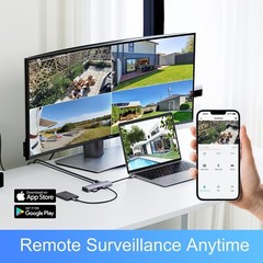 HD 2MP Security Camera System 1TB HDD, NVR Indoor Outdoor WIFI CCTV Audio NVRkit