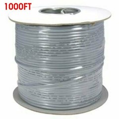 1000FT 26AWG 4 Conductor Stranded Telephone Phone Line Flat Cable Cord 1000’Feet
