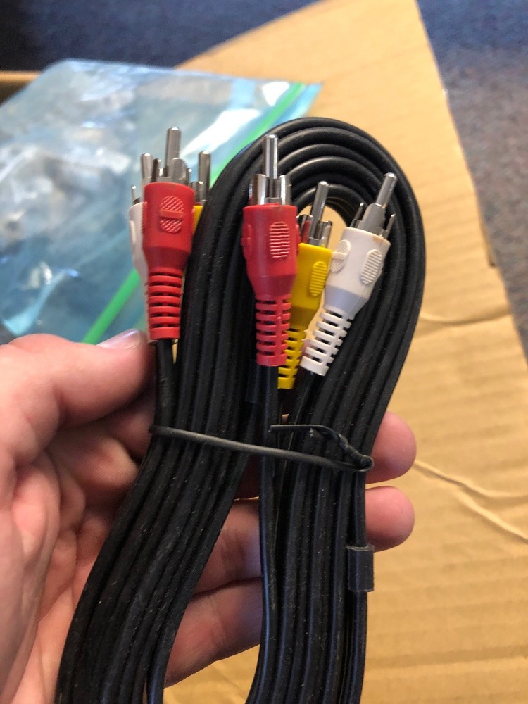 6FT RCA AUDIO VIDEO CABLE YELLOW WHITE RED