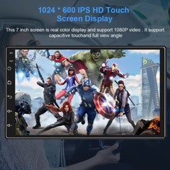 4+64GB 7 Inch 2DIN Car Stereo Radio Android 13 Carplay GPS Navi Bluetooth FM RDS