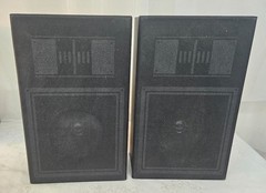 Vintage ROC 683-1744 Bookshelf Speakers Pair w RCA Wire AWESOME LOOK