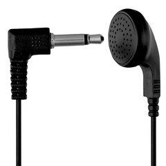 Lot of 25 Black 3.5mm MONO Earbuds