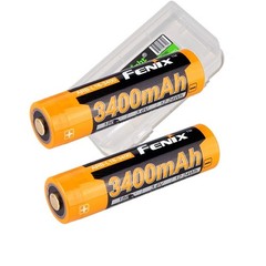 2 pack Fenix ARB-L18-3400 rechargeable 3400mAh Li-ion battery w/Fenix Charger