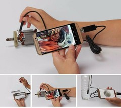 5M HD USB Endoscope waterproof 6 LED Borescope Inspection Camera For Android