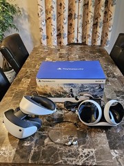 PS5 VR2 Bundle With Sense Controllers Charging Stand No Game Included Works Good