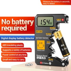 Lightweight Battery Tester Tool For 1.2V 3.7V 9V Cylindrical Button Cell Box