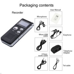 Digital Voice Recorder Dictaphone Audio Sound Recorder Mini Small MP3 Lecture