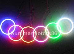 2X 70mm 7Watt Super Bright COB LED Angel Eyes Halo Ring Light Car DRL FOG 12-24V