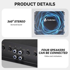 8800W 4CH Class AB Car Amplifier Stereo Audio Power Amp for Subwoofers & Speaker