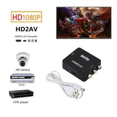 RCA MINI AV2 to HDMI Converter Adapter For Gamecube 1080P HD To TV Audio