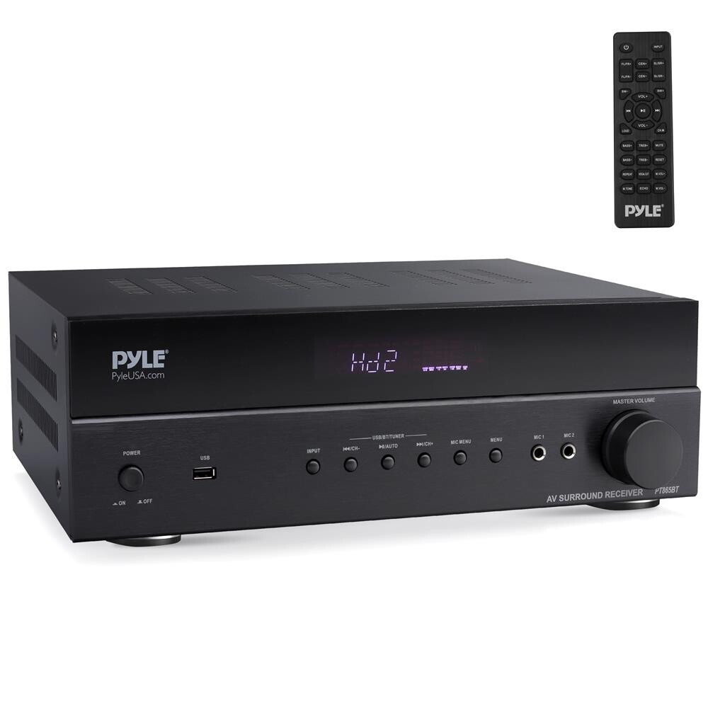 Pyle Hi-Fi Wireless BT Home Theater Receiver – 5.2 Channel, 1000W MAX