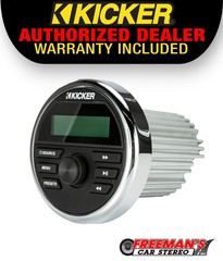 KICKER 46KMC2 Marine Bluetooth Media Center Receiver | AM/FM USB AUX