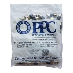 50 PPC EX6XL Plus Coax RG6 Connectors Approved DirecTV Dish