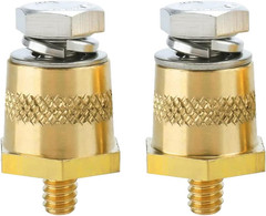 M6 Thread Male Brass Battery Terminal Charging Posts, M6 Battery Post