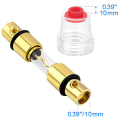 2 Packs Fuse Holders with 100A AGU/5AG Fuses, 4-8 Gauge AWG In-Line Car Amp Fuse