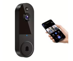 Wireless Video Doorbell Camera 1080p with Clear Night Vision for Front Door