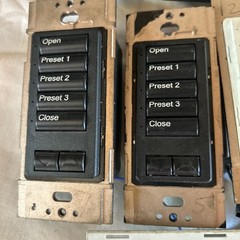 Lot of 4 – LUTRON Homeworks 6 Button with R/L ST-NB-NONE