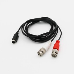 S-Video Y Splitter Cable 4Pin S-VHS SVHS Male to Dual BNC Male Connector Adapter