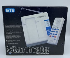 Totally Awesome Vintage 80’s GTE STARMATE Cordless Telephone Complete in package