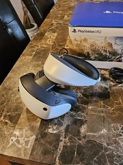 PS5 VR2 Bundle With Sense Controllers Charging Stand No Game Included Works Good