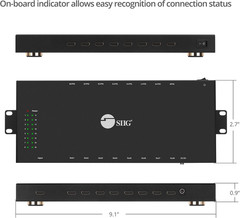 1X16 HDMI Splitter – 4K X 2K @30Hz & 1080P, HDMI 1.4 Deep Color, 3D, Plug & Play