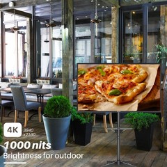Sylvox 65″ Outdoor Digital Signage TV Waterproof IP65 fire stick WIFI 1000 nits