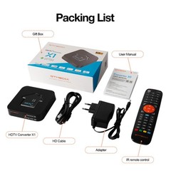 OTA 4K UHD ATSC 3.0 Converter Digital TV Tuner DRM TV Box Free 5 Channels DVR US