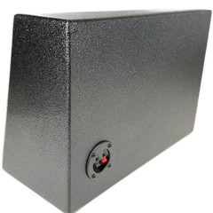 Single 8″ Subwoofer Angled Single Cab Under Seat Truck Sub Box Enclosure