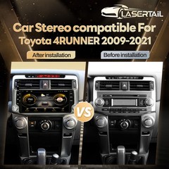 10.33″ Carplay Stereo Radio Head Unit For Toyota 4Runner 2010-2019 Tesla Style