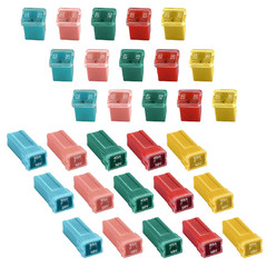30Pcs Car Fuses Assortment Kit Tall/Standard and Low Profile Automotive Fuses