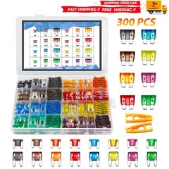 300Pcs Auto Blade Fuse Assortment Assorted Kit Blade Set Auto Truck Automotive