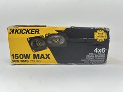 Kicker CSC46 4×6” CS Series 2 Way Coaxial 4-ohm Speakers Open Box, Great