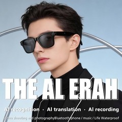 AI Smart Glasses 8MP Camera HD Video Real-Time AI Translation Image Recognition