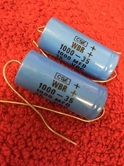 WBR1000-35 1000 MFD 35V AXIAL CAPACITORS CORNELL DUBILIER 1 pc only