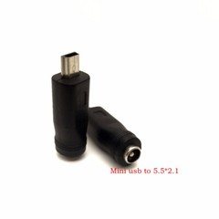 5.5 × 2.1mm Jack to USB 3.1 Type C Mini USB Micro DC Power Connector Adapter