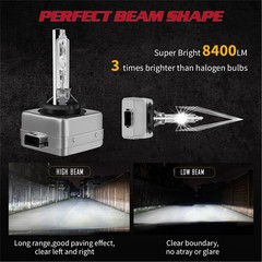 For Jeep Grand Cherokee 2014-2021 HID Headlight Hi/Low Beam+LED Fog Light Bulbs