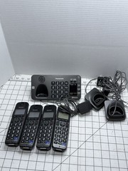 Panasonic KX-TGE270 DECT 6.0 Cordless Phone 4 Handsets Bluetooth Link2Cell Set
