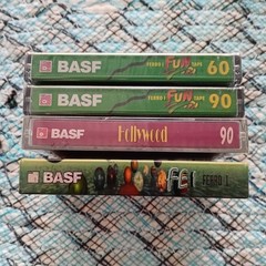 Lot of 10 BASF 60 & 90 Type I Blank Cassette Tape Made in Indonesia Nos Rare