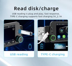 Single Din Car Stereo Radio Bluetooth Head Unit For Apple CarPlay Android Auto