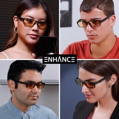 ENHANCE Battle Lens Clip On Blue Light Blocking Glasses Lens – Reduce Eye Strain