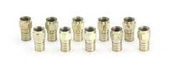 Crimp Connector for RG6 Cable – O-Ring & Gel for Weather Proof Seal – 10 Pack