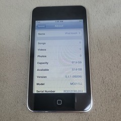 Apple iPod Touch 3rd Gen 64GB Black A1318 iOS 5.1.1 Tested Works Device Only