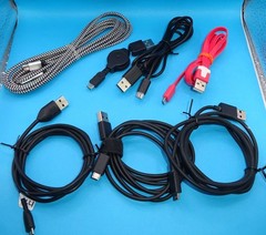 Mixed lot of 7 – USB 2.0 (A) Male to USB (Micro B) Male Cables