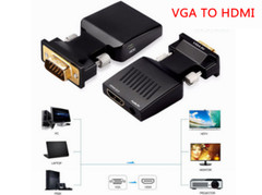 VGA to HDMI Male to Female Video Adapter Cable Converter with Audio HD 1080P