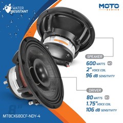 PRV Audio MT8CX680CF-NDY-4 8 Carbon Fiber Neodymium Coaxial Loudspeaker