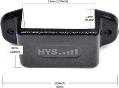 HYS Walkie Talkie Single Side Radio Car Mount, Car Radio Mounting Kit with Screw