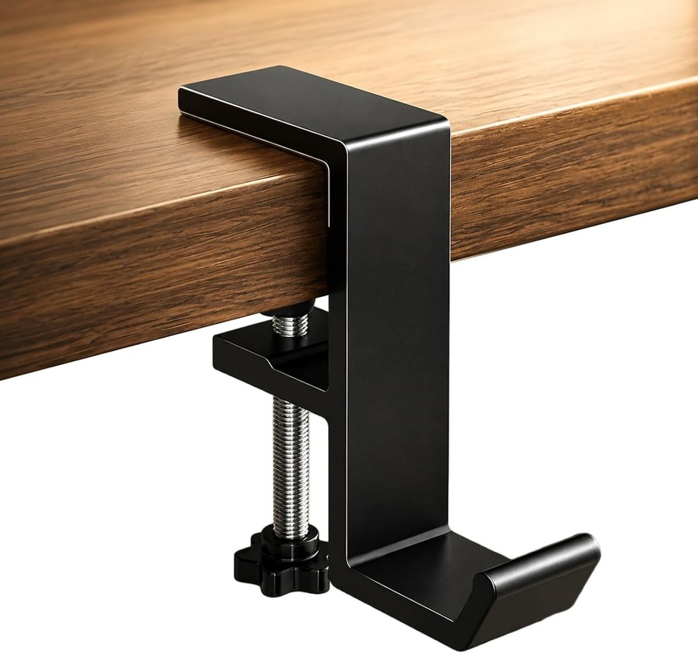 Headphone Stand – Aluminum Alloy Headphone Holder Under Headset Stand For Desk