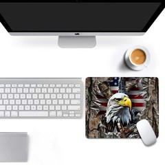 American Flag Eagle rip 9.5 x 7.9 inches, Oak camo