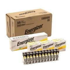 Energizer EN91 Industrial Alkaline Batteries, AA, Case of 144, EXP. 12/2035